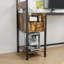 Bureau d'ordinateur avec prise de courant et tablettes de rangement-1124772661