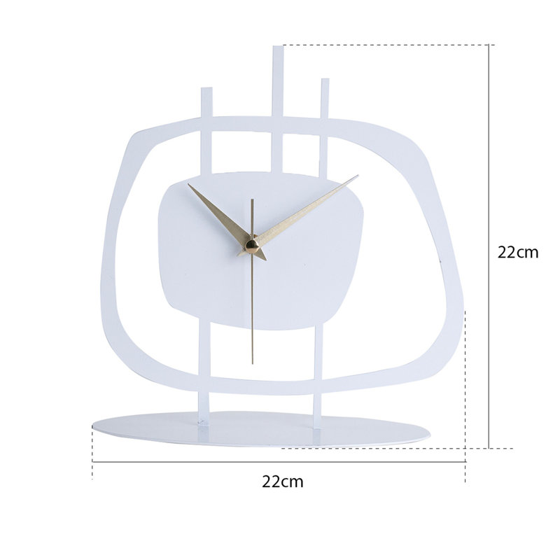 Horloge décorative, Blanc