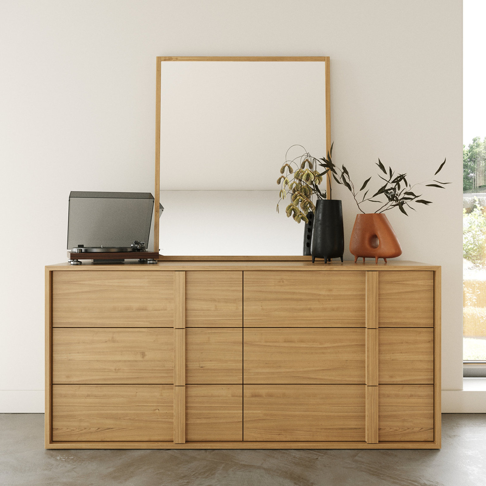 Alvarez 5 - Piece Bedroom Set, King, Oak