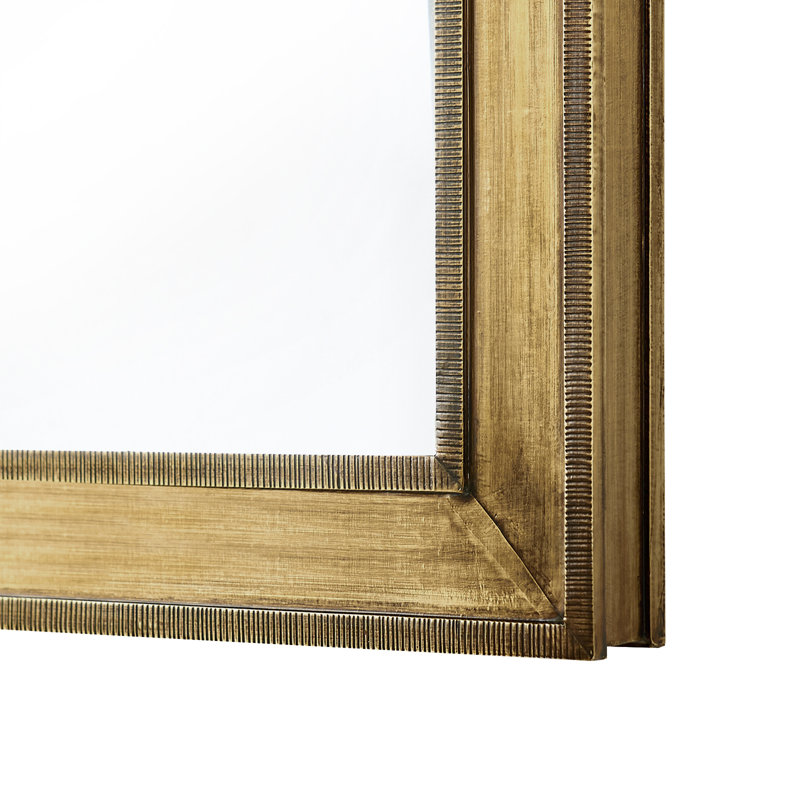Ellen Flat Metal Wall Mirror, 44" x 24"