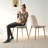 4 - Person Dining Table Sets With 39.5'' Round Table & 4 Upholstered Fabric Chairs-750792245