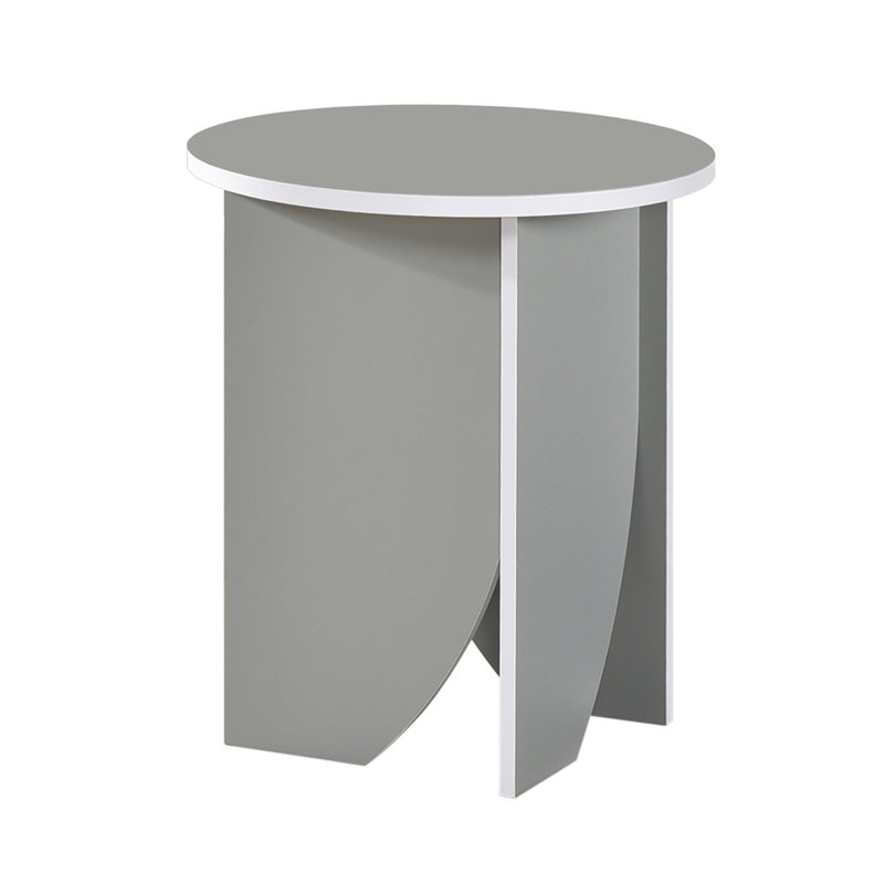 Table de bout Modern Modern - Table d'appoint en bois pour le salon, la chambre à coucher ou le bureau, table de chevet compacte pour petits espaces - Gris
