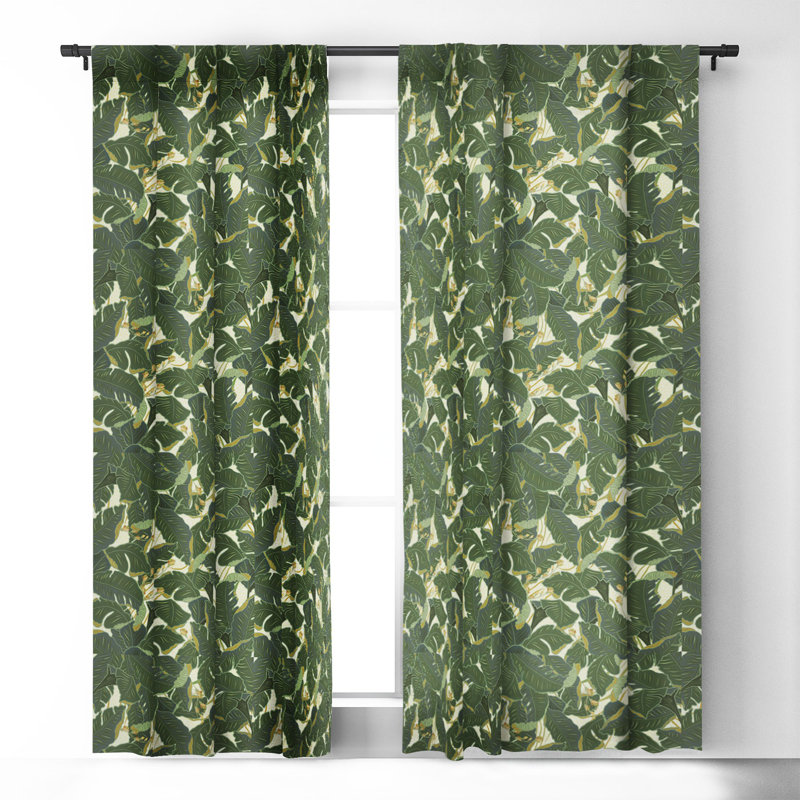 Rideau occultant 1pc Iveta Abolina Jungle Polka, L 50 po x L 84 po