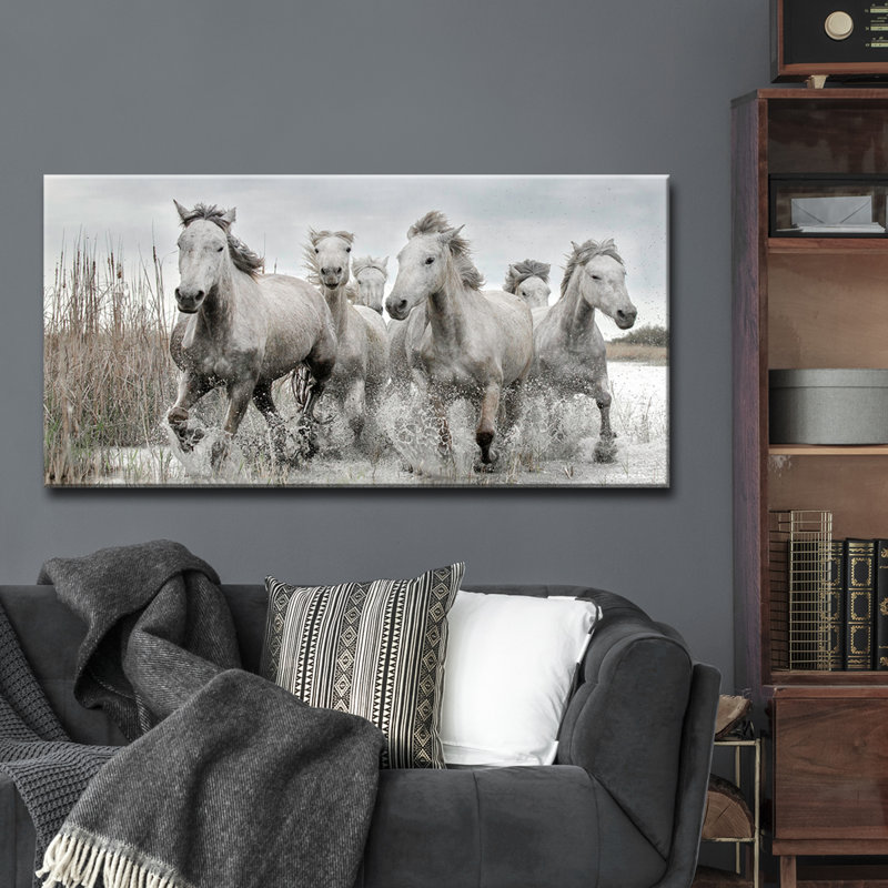 « running gang », reproduction d’impression sur toile, H 12 po x l 24 po x P 1,5 po