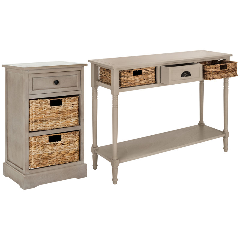 Ensemble de tables basses 2 pièces Painswick, Gris vintage