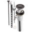 Drain escamotable de lavabo de salle de bain avec trop-plein-62082267