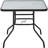 Christey Rectangular Metal Outdoor Dining Table With Umbrella Hole , 31.6'' in. W 31.6'' in. D
