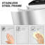  2 x 20L Dual Rubbish Bin Pedal Bin for Recycling and Waste, Gold Tone-113050691