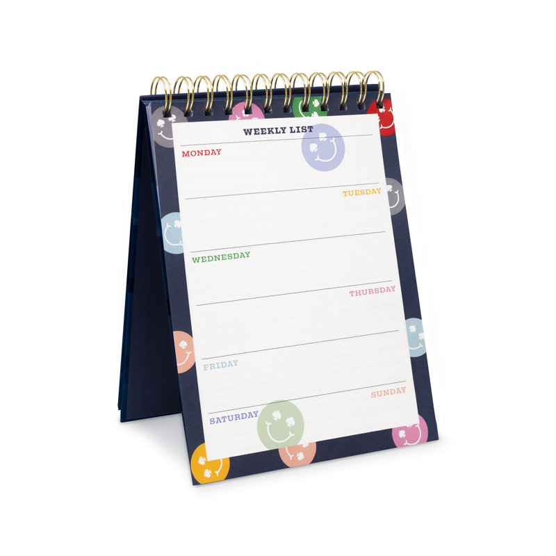 Weekly Desktop Planner, Spade Smiley