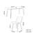 Modern Simple Rock Plate Dining Table Sets 6 - Person Four Leg Dining Set-101112087