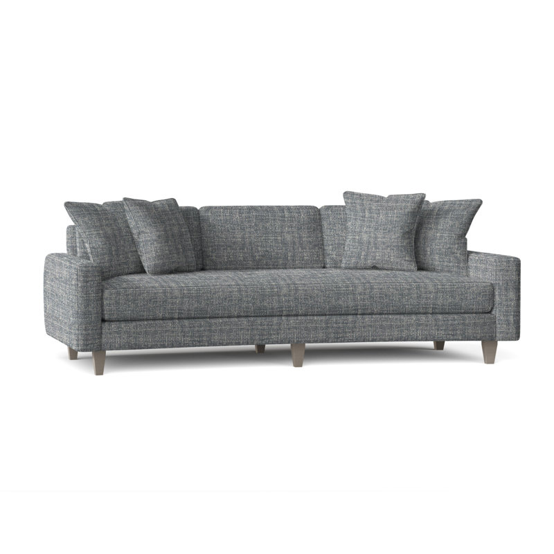 Carlie 94.5'' Square Arm Sofa, Blanca, Dark Grey Chenille 5533-011