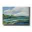  «Blue Coastal Flowers» par Silvia Vassileva, art mural sur toile, 60 po x 40 po-368800543