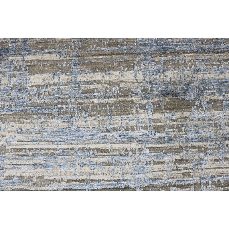 Camouflage Area Rug in Blue, Rectangle 2' x 3'