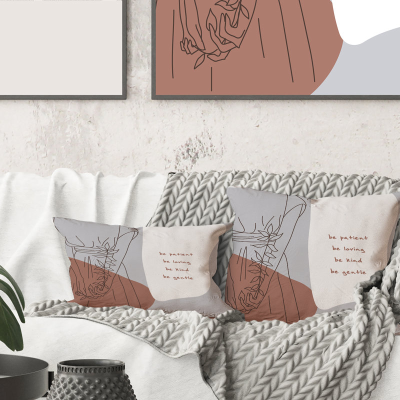 Housse et insert pour coussin Be Be Be Be