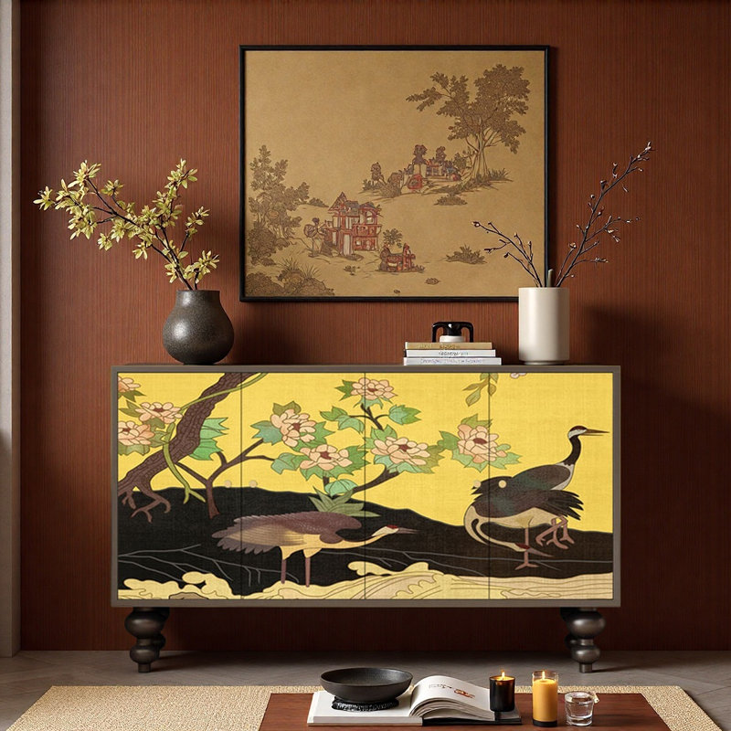 Armoire de rangement de style rétro chinois