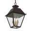 Lanterne suspendue d'extérieur 19 po à 3 ampoules Howells-527803085