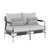 Structure gris clair / coussin gris clair