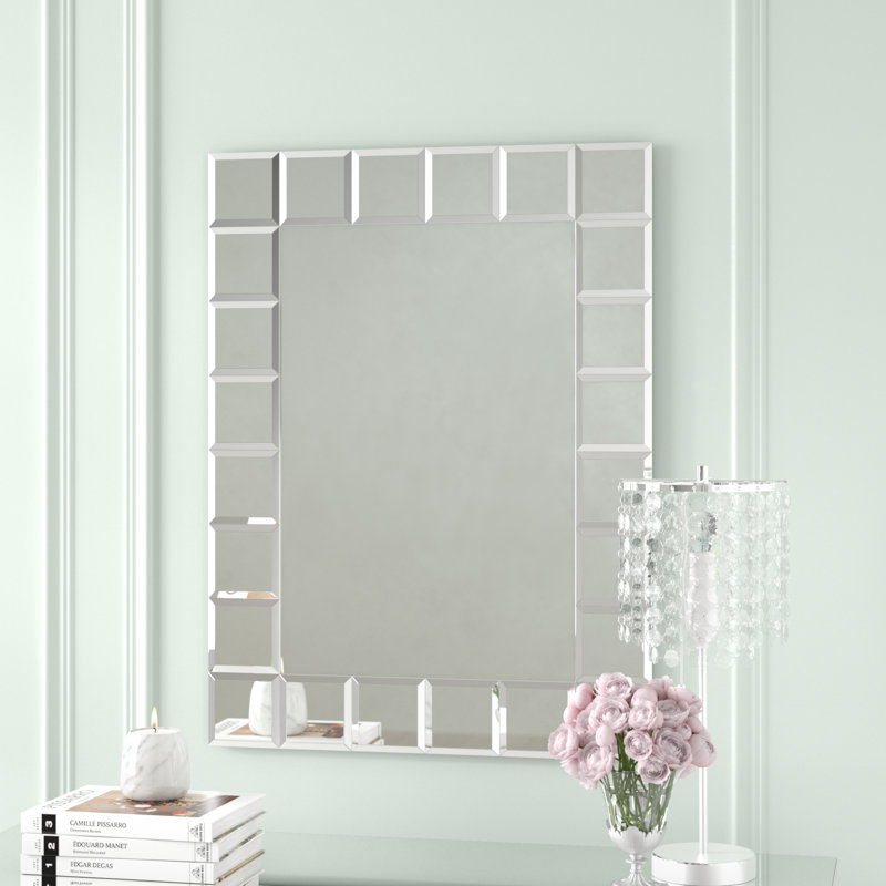 Rectangle Mirror, 23.6"H x 15.75"W, Frosted
