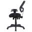 Chaise de bureau pivotante noire avec accoudoirs
