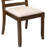 Kitchen table set consists of a breakfast table with Antique Walnut top and stackable chairs with Light Tan Polyester Fabric - Antique Walnut-408774090