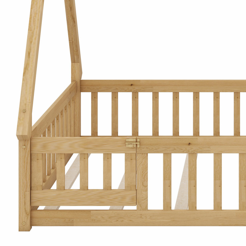 Lit pour enfant Montessori Teepee, Naturel, Lit double