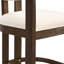 Ensemble de table de salle à manger à hauteur de comptoir 4 personnes Evesham avec tabourets de comptoir rembourrés et guéridon-128764737-128764739