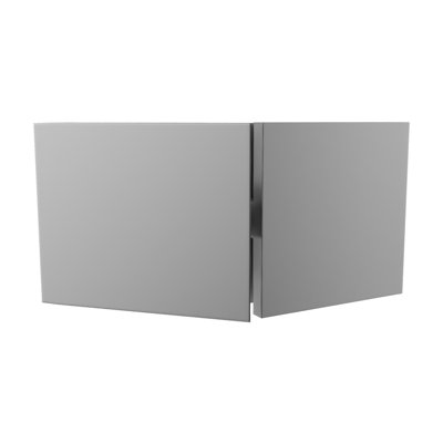 Square Pivoting Glass To Glass Operable Transom Clip 135 Degrees Satin Finish