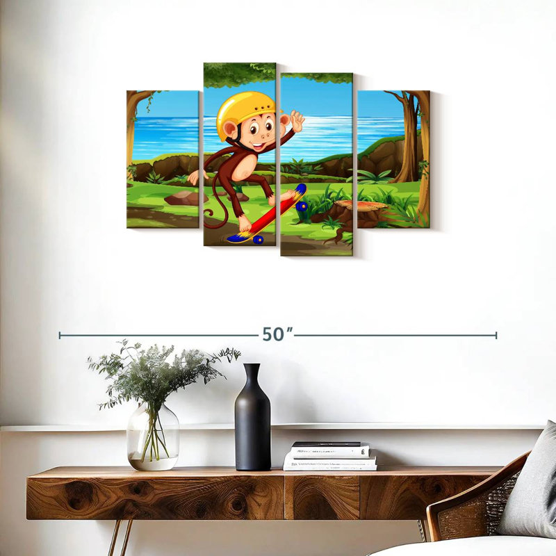 Ashelle Skater Monkey, 22'' H x 36'' W