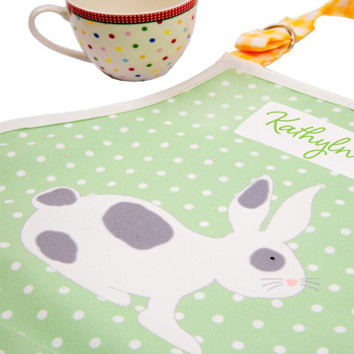 Annagh's Childrens Apron, 6-13 Years, Pea Green
