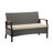 4-Piece Outdoor Rattan Wicker Conversation Set