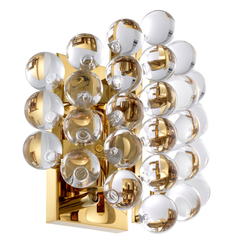 Lampe murale 2 lumières Mylo, Or