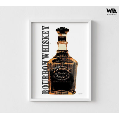 «Bourbon Lover», affiche encadrée, art de whisky, affiche de bouteille d'alcool, impression d'art bar, art mural, Happy Hour, décoration murale