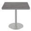 Table carrée bistro moderne tulipe 31,5 pouces avec plateau en faux marbre, facile à assembler, structure en métal robuste-1903708501