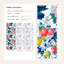White Background Wallpaper Red Green Removable Wall Decor