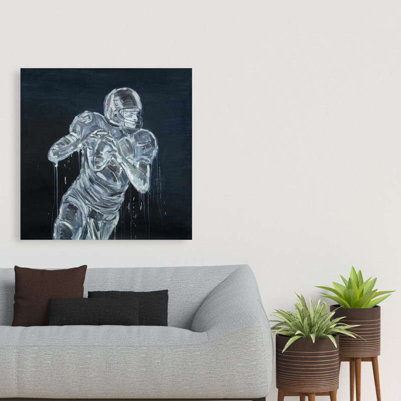 Joueur de football, art sur toile - décoration murale américaine