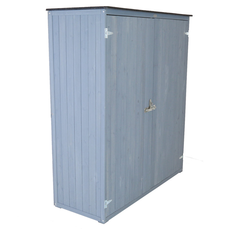 Brinlee 4.52 ft. W x 1.8 ft. D Solid wood Tool Shed