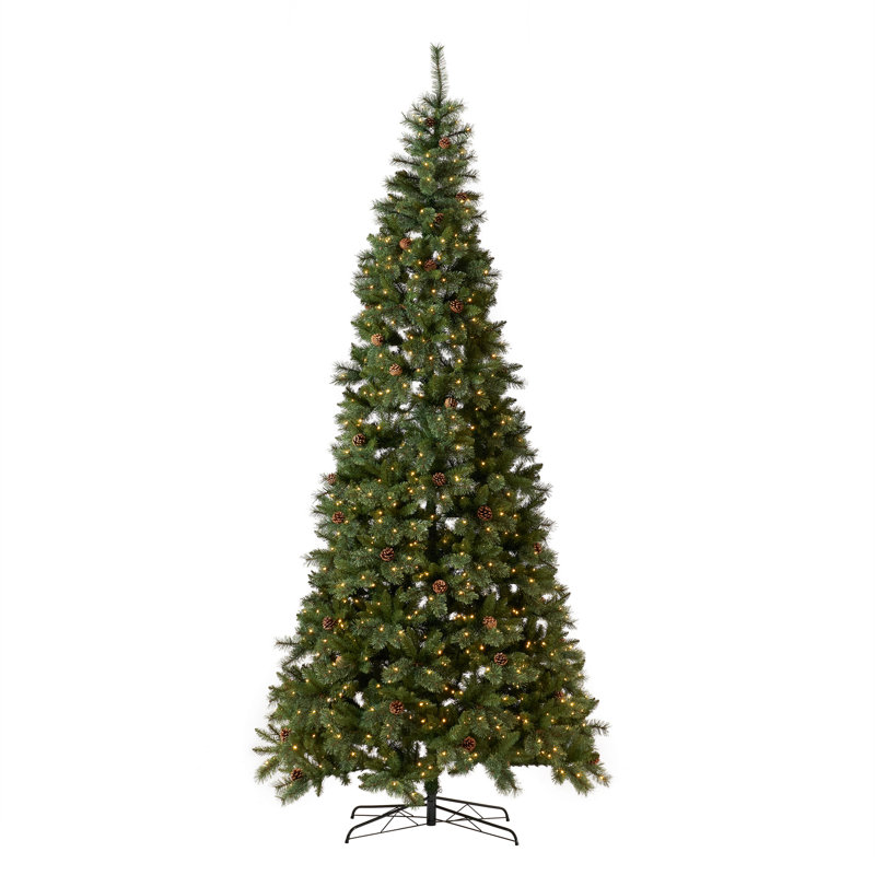 Sapin de Noël artificiel éclairé 11 pi Bannockburn