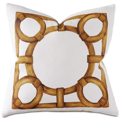 Monogram Linen Square Pillow Cover & Insert