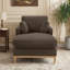Chaise longue en tissu velours Searle Pierre-130033866