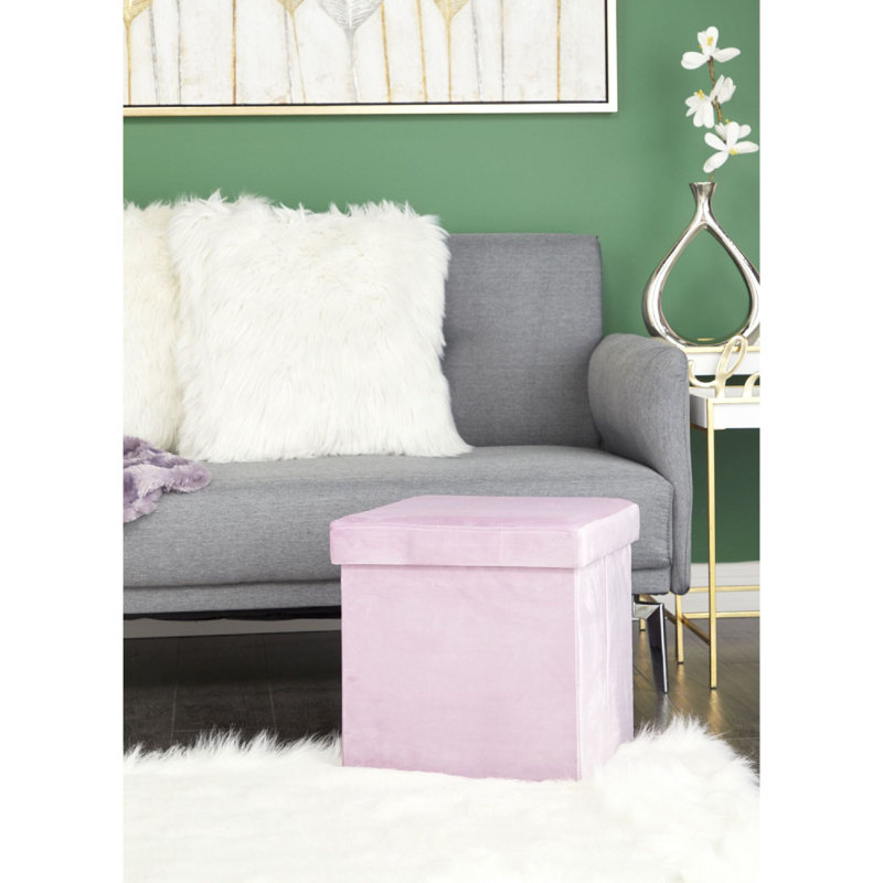 Isiah Accent Stool, Pink