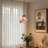 7.9" Vintage Flower Glass Pendant Light with Pink Shade