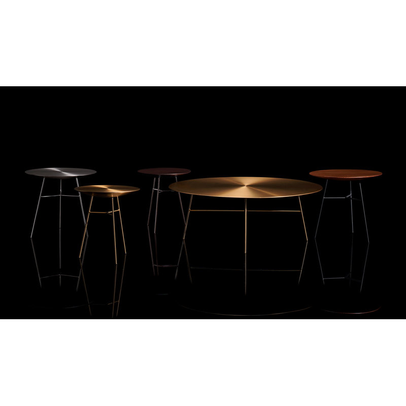 Bassa End Table, Brushed, 18" H x 20" W x 20" D