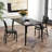 Set Of 2 Metal Folding Dining Chair With Space Saving Design