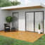 30cm L x 30cm W Solid Wood Interlocking Deck Tile-114883625
