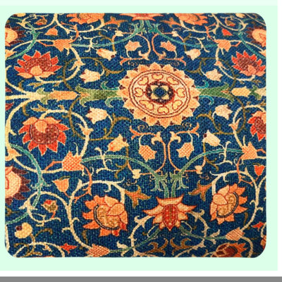 Vintage Pattern Decorative Throw Pillow Set - William Morris Lumbar Cover - Set of 2 Covers for Home Decor - Retro Cushion Cover