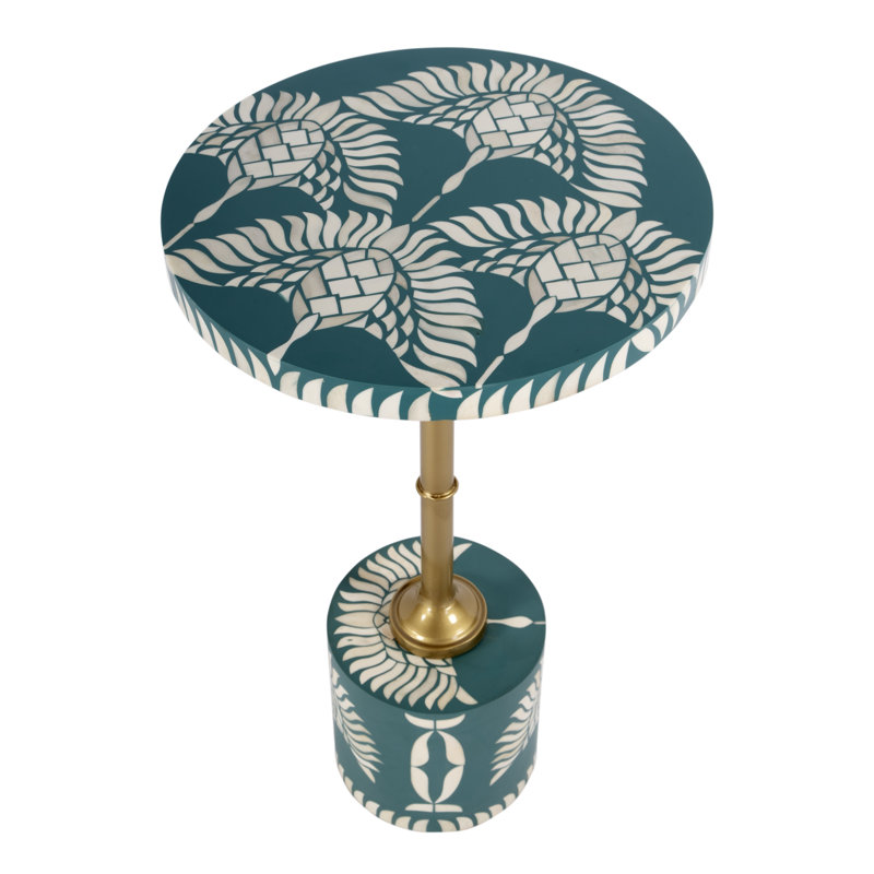 Table d'appoint en fer 14 po Lazarick