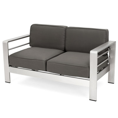 Khaki Cushion Patio - Aluminum 55.09In Length 600 Lbs Capacity Assembly Required 24.3In H 27.34In Depth Water-