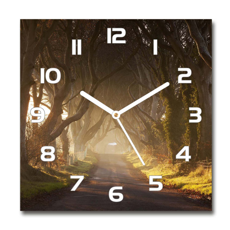 Julis Glass Wall Clock, White