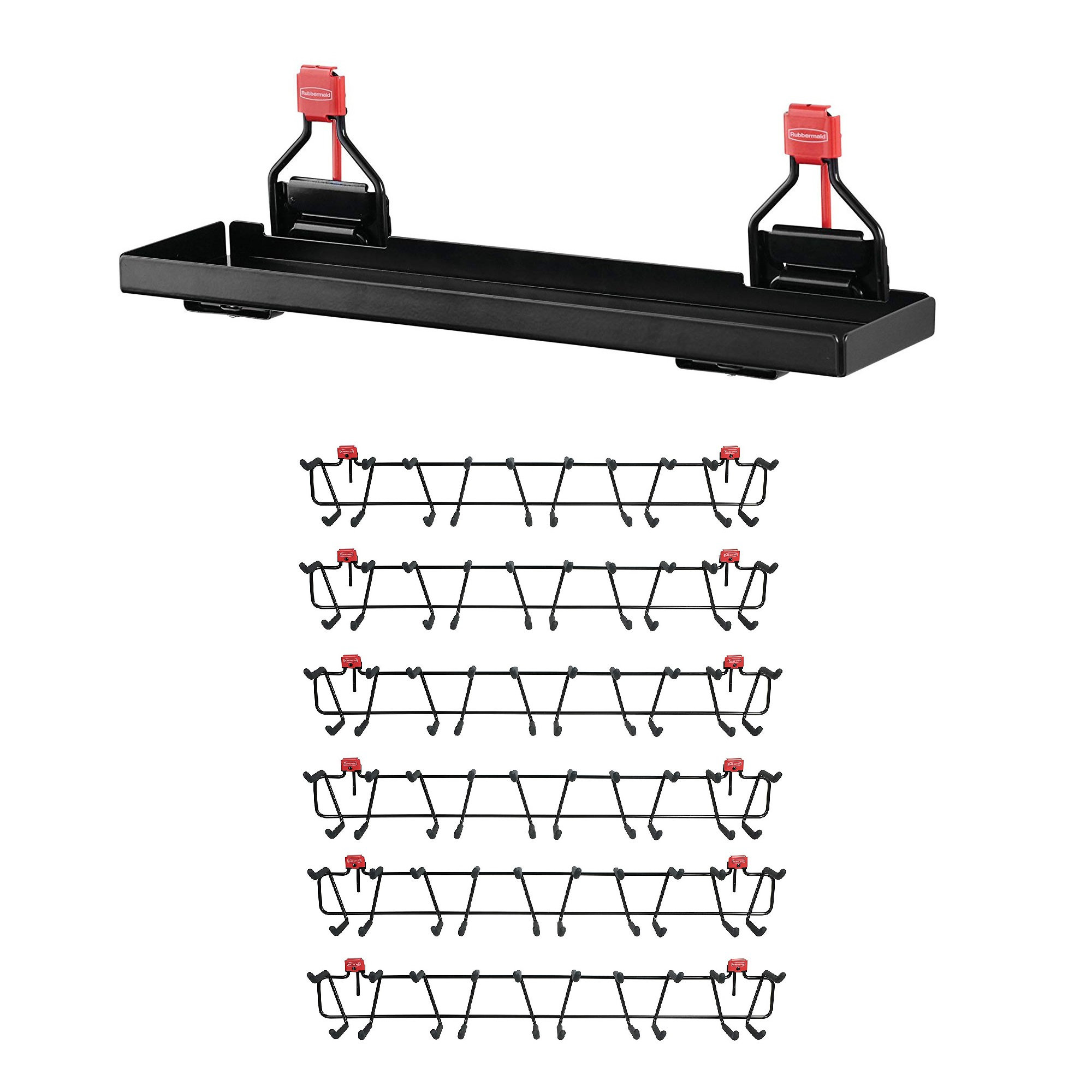 Rubbermaid Metal 7 Piece Slatwall Accessory Kit & Reviews Wayfair