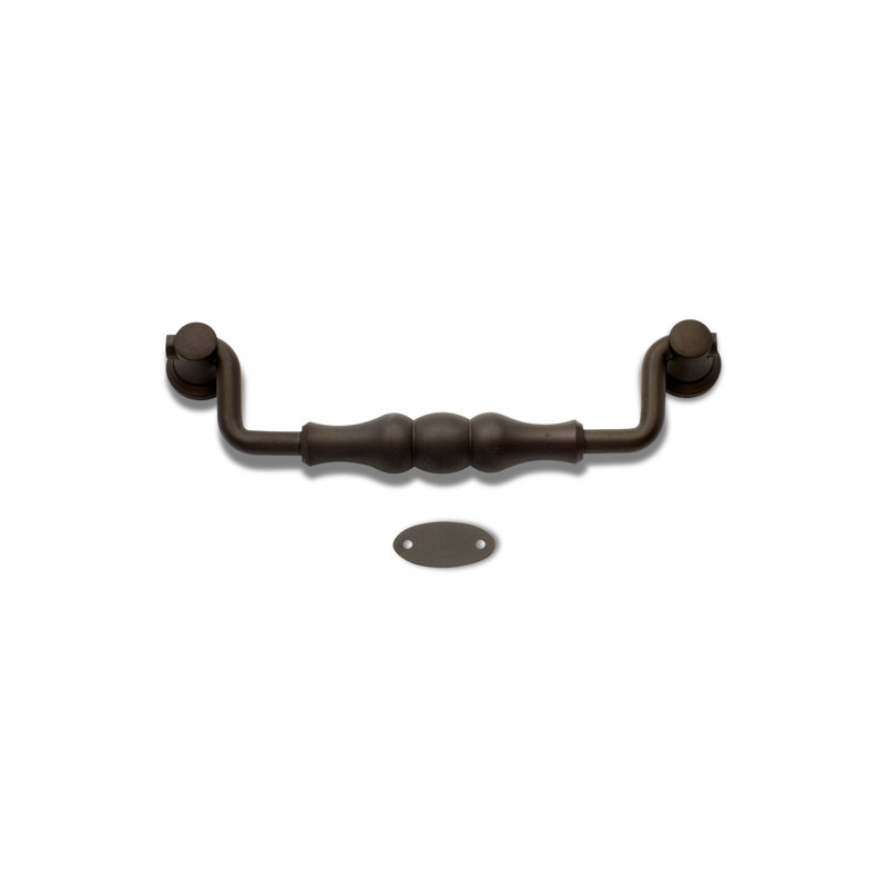 Poignée tombante perlée 5 po CP Series, Bronze huilé